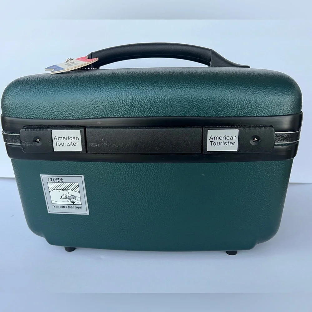 Vintage American Tourister Make Up/ Travel Hard Case Luggage
